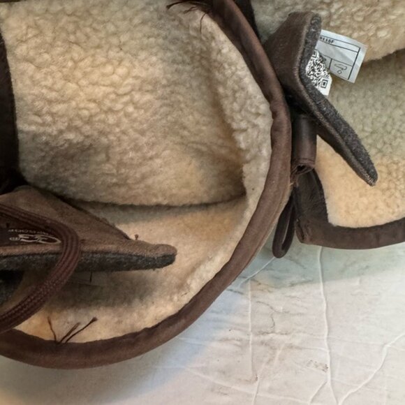 UGG ELSA Waterproof Tall Leather Suede Boots Zipper Laces Brown Winter Neutral 6 - Picture 15 of 16